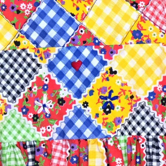 Colorful Patchwork Maxi Dress - Picture 4 of 7